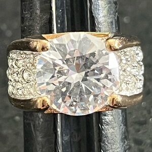 10ct brilliant round cut pave set engagement wedding cocktail statement ring